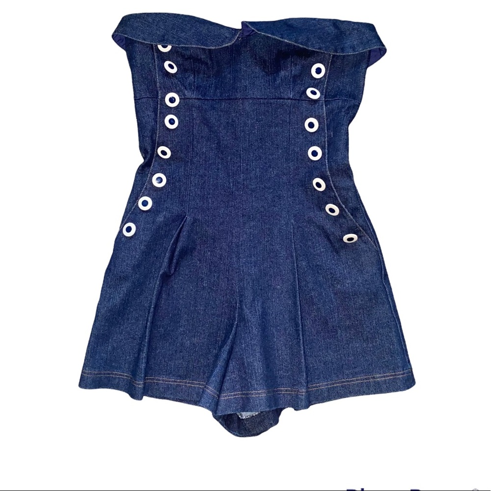 50s denim romper ❤️